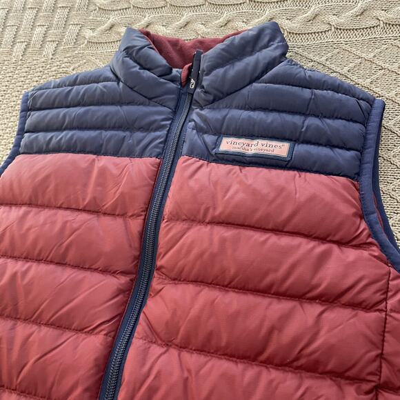 NWT Vineyard Vines Down Boys Weekend Crimson Performance Vest ~ 16 - Picture 2 of 8